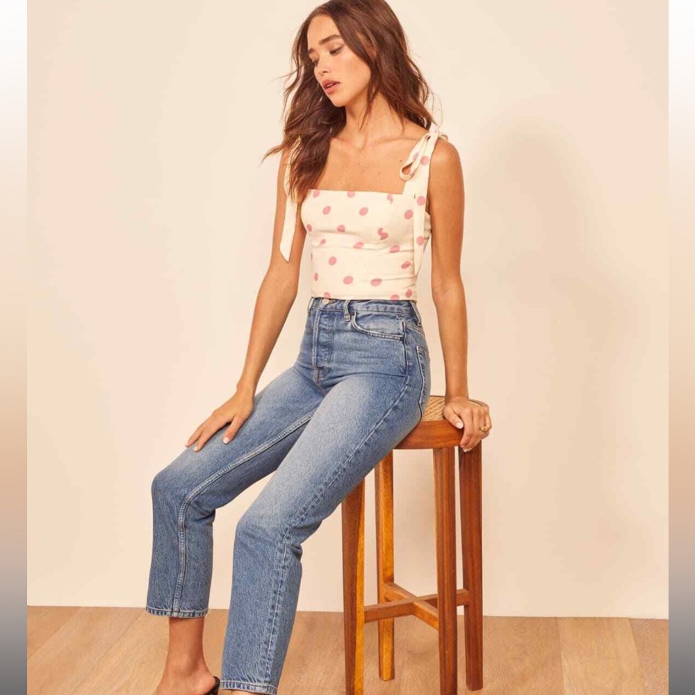 Reformation Cynthia Crop Jeans in Shasta - Size 29